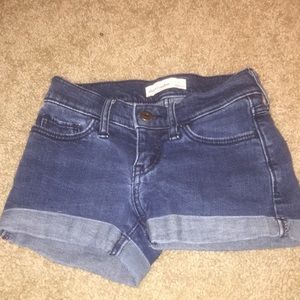 Abercrombie kids size 8 denim shorts dark wash